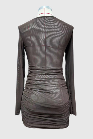 Elegant Draped Vacation Dress