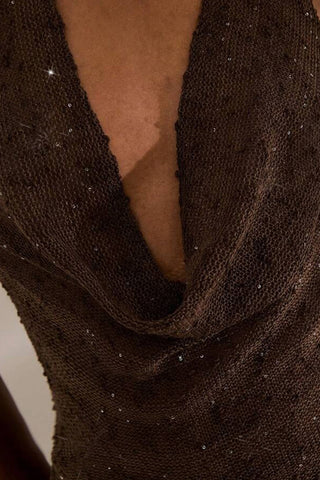 Draped Halter-Neck Camisole