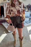Button Down Floral Print Shirt