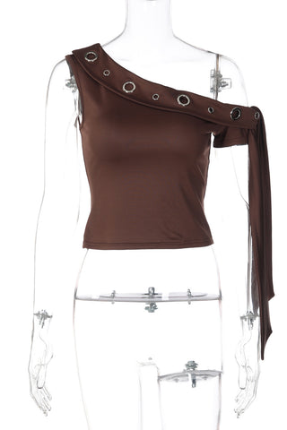 Asymmetric One-Shoulder Tank Top