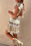 Bohemian Short Sleeve Casual Dress