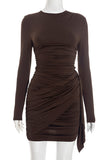 Elegant Ruched Evening Dress