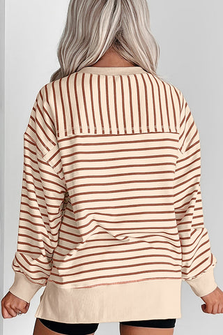 Striped Casual Sweatshirt