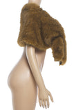 Plush Faux Fur Wrap Cape