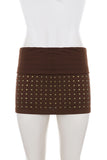 Studded Mini Skirt
