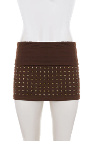Studded Mini Skirt