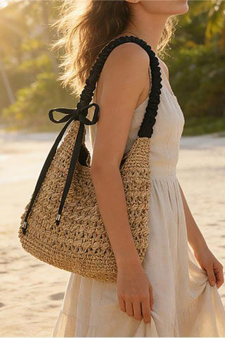 Stylish Straw Shoulder Bag