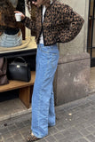 Chic Leopard Print Cardigan