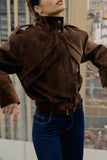 Chic High-Collar Fashion Jacket