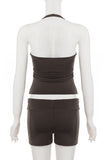 Stylish Halter Short Set