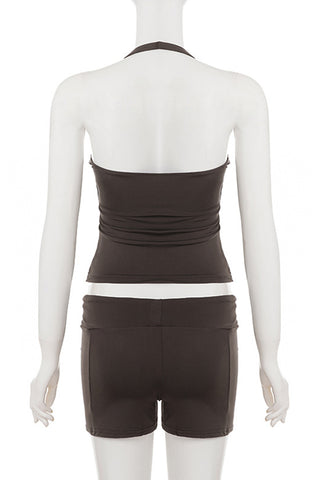 Stylish Halter Short Set