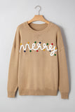 Festive Graphic Knit Sweater