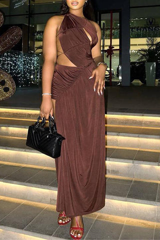 One-Shoulder Ruched Dress