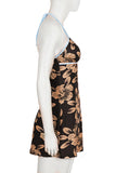 Halter Neck Floral Casual Dress