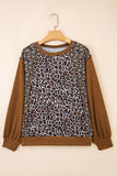 Mixed Print Long-Sleeve Pullover