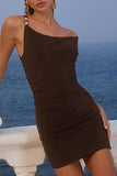 One-Shoulder Casual Dress