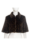 Cropped Leopard Print Jacket