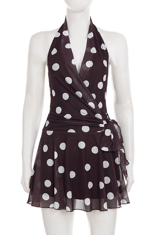 Polka Dot Halter Dress