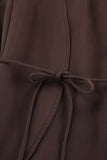 Strapless Tie-Waist Casual Set