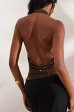 Draped Halter-Neck Camisole