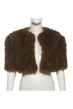 Chic Faux Fur Open-Front Jacket