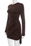 Elegant Ruched Evening Dress