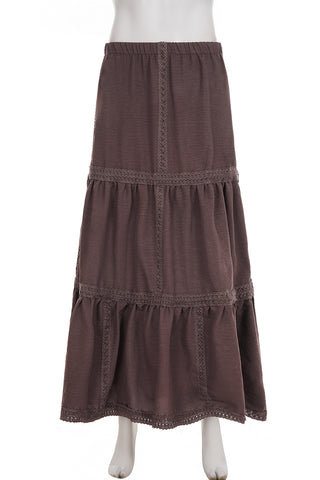 Tiered Lace Maxi Skirt