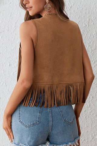 Fringe Studded Vest