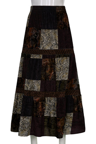 Patchwork Maxi Skirt