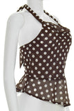 Polka Dot Halter Tank Top