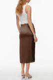 Wrap-Tie Midi Skirt