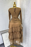 Elegant Layered Skirt Set