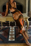 Abstract Print Maxi Dress