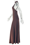 Sleeveless High-Neck Maxi Dress