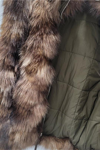 Zip-Front Faux Fur Vest