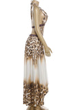 Halter-Neck Flowy Maxi Dress