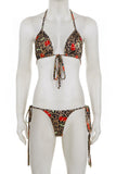 Trendy Tie-Front Bikini Set
