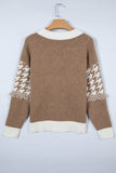 Button-Front Fringed Cardigan