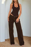 Halter Neck Corset Tank