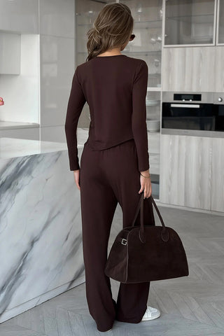 Layered Two-Piece Pants Set