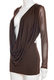 Deep V Evening Dress