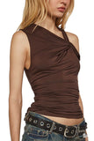 Asymmetric One-Shoulder Tank Top