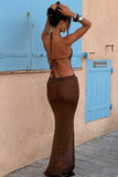 Elegant Halter Neck Sundress