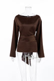 Chic Bell Sleeve Wrap Blouse
