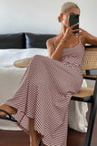 Striped Sleeveless Maxi Dress