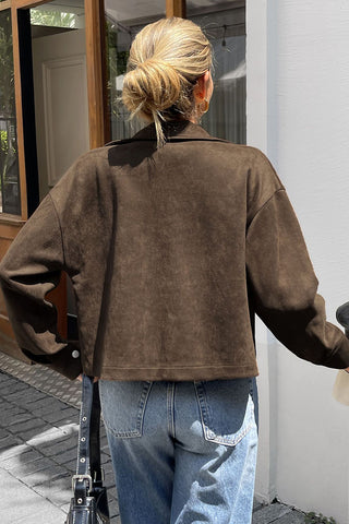 Zip-Front Casual Jacket