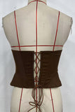 Lace-Up Corset Tank Top
