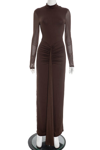 Elegant Layered dress Set with Ruched Detail