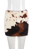 Animal Print Mini Skirt