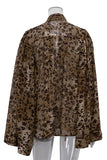 Leopard Print Long Sleeve Blouse